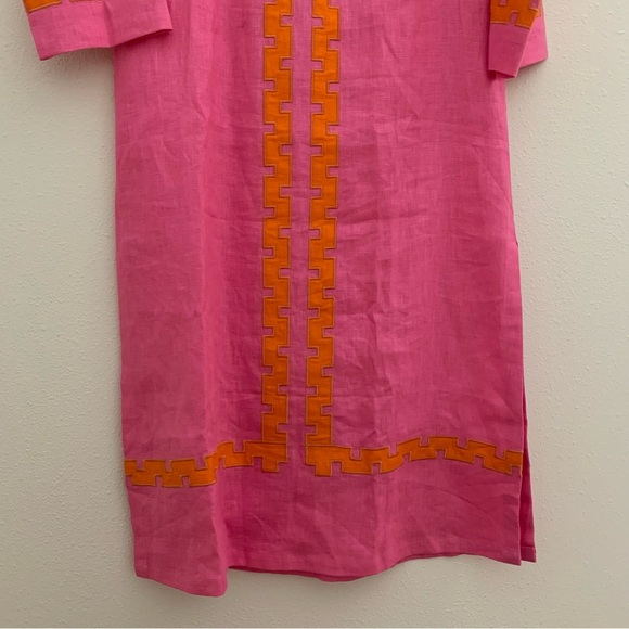 NWT Tuckernuck x Atlantic Pacific Hartman Dress Peony Pink Tangerine Small - Picture 3 of 14